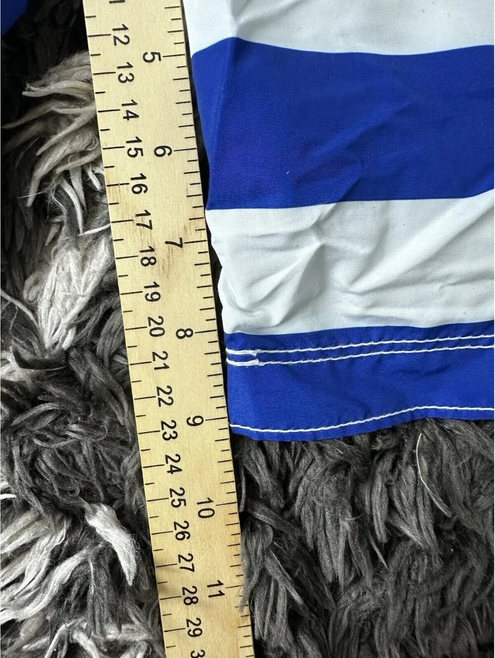 Gap Kids Swim Trunks XXL 14 16 Boys Blue White Striped Board Shorts UPF 40 NWT